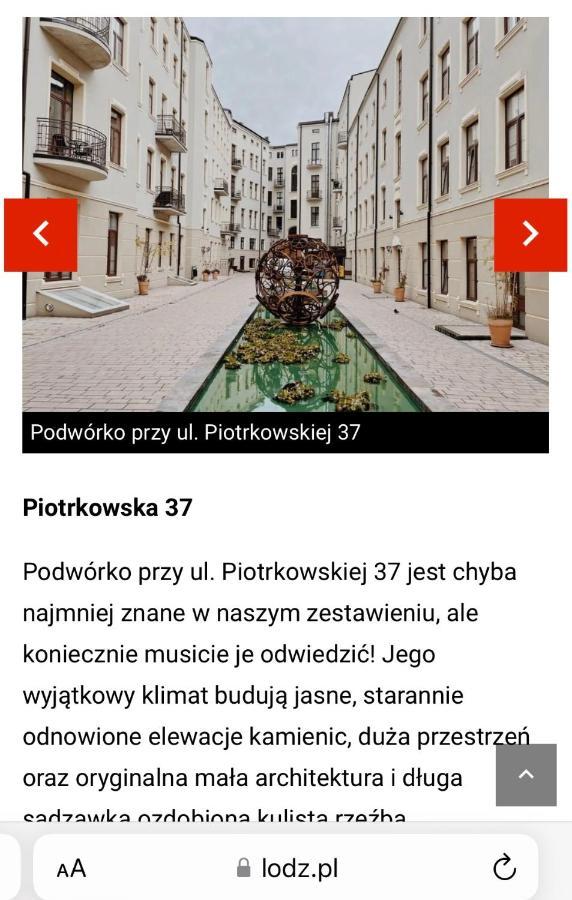 לודז' Sweet Dreams Piotrkowska Apartment מראה חיצוני תמונה